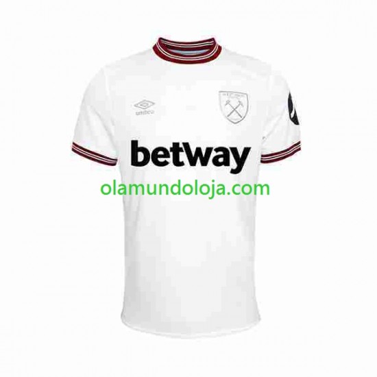 Camisola West Ham United Homem Equipamento Segundo 2023-2024 Manga Curta